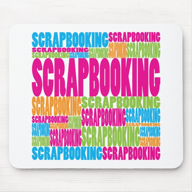 Colourful Scrapbooking Mouse Pad (Front)