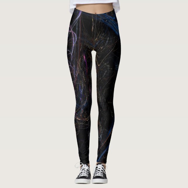 Colourful scribble leggings (Front)
