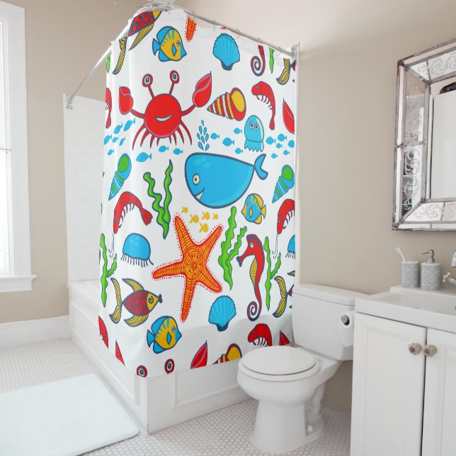 Colourful Sea Animals Pattern (In Situ)