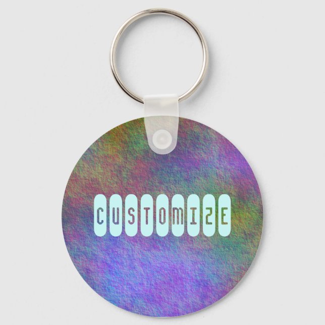 Colourful Sea Bed I - Template Keychain (Front)