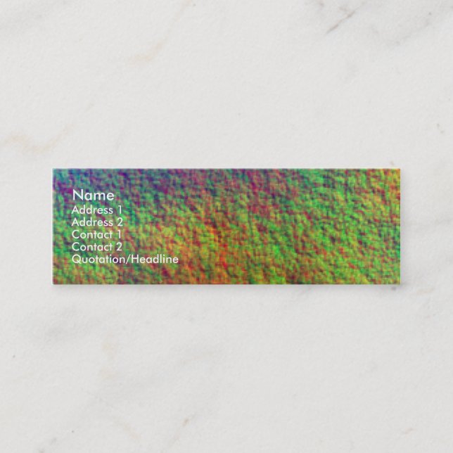 Colourful Sea Bed II Mini Business Card (Front)