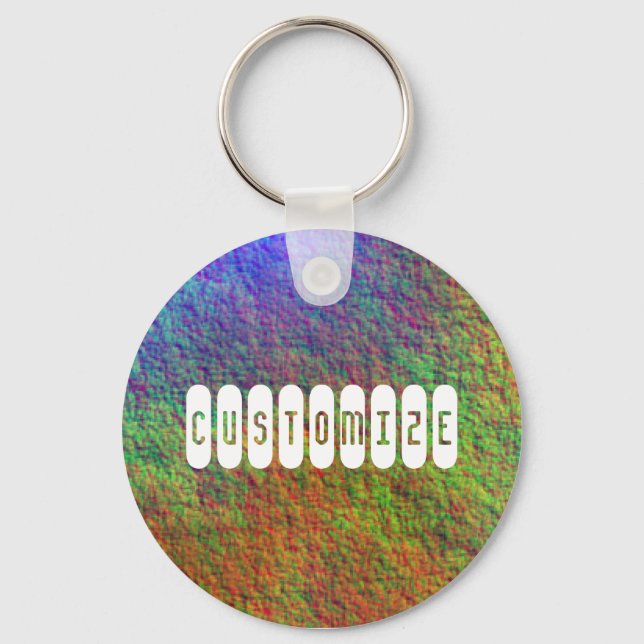 Colourful Sea Bed II - Template Keychain (Front)