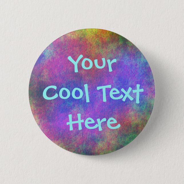"Colourful Sea Bed IV" Template 2 Inch Round Button (Front)