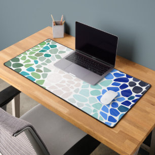 Colourful Sea Glass Desk Mat