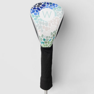 Colourful Sea Glass  Golf Head Cover