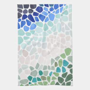 Colourful Sea Glass Kitchen Towel