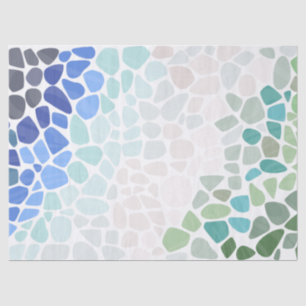 Colourful Sea Glass Tissue Paper