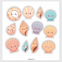 Colourful Sea Shells and Ocean Creatures