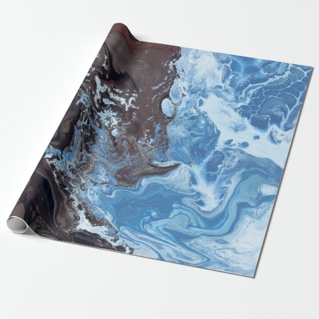 Colourful sea wrapping paper (Unrolled)