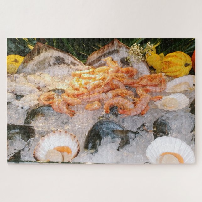 Colourful Seafood Display Jigsaw Puzzle (Horizontal)
