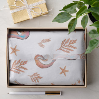 Colourful Seahorse Ocean Pattern Tissue Paper