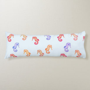 Colourful Seahorses Pattern Body Pillow