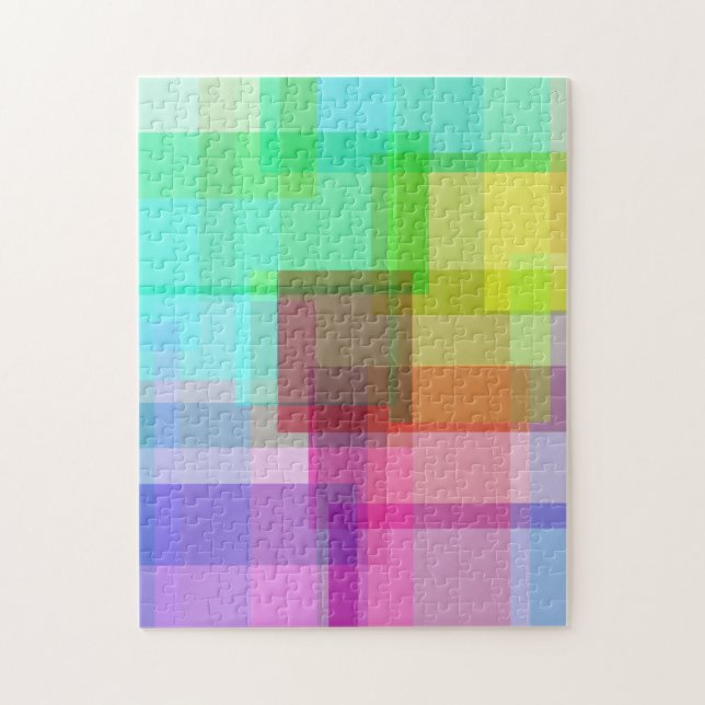 Colourful seamless abstract jigsaw puzzle (Vertical)