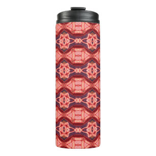 Colourful seamless embroidery pattern. Rainbow ika Thermal Tumbler