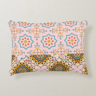 Colourful Seamless Pattern Accent Pillow