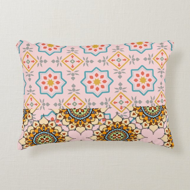Colourful Seamless Pattern  Accent Pillow (Front)