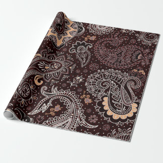 Colourful seamless pattern in paisley style. Vinta Wrapping Paper