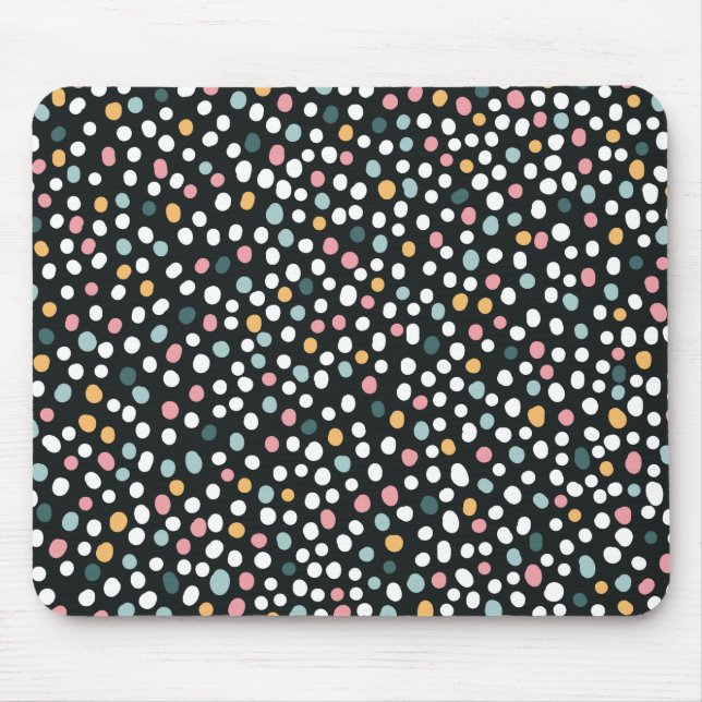 Colourful Seamless polka dots Pastel Pattern     Mouse Pad (Front)