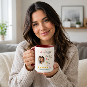 Colourful Search Style Mom Photo Tribute Mug