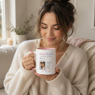 Colourful Search Style Mom Photo Tribute Mug