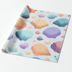Colourful Seashell Wrapping Paper
