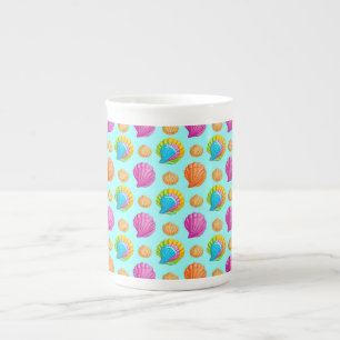 Colourful Seashells Bone China Mug