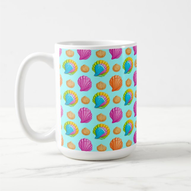 Colourful Seashells  Coffee Mug (Left)