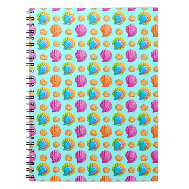 Colourful Seashells  Notebook (Front)