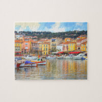 Colourful Seaside Buildings Boats Marseille France