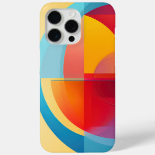 Colourful semi-circle shapes  iPhone 15 pro max case