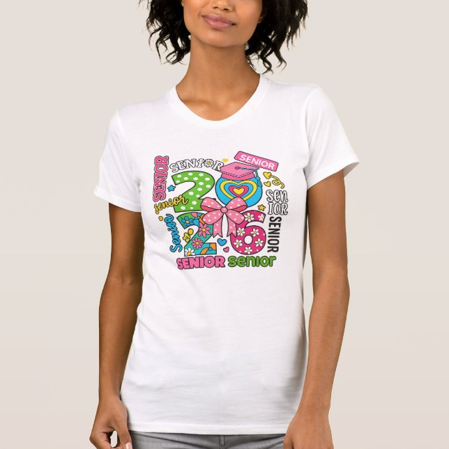 Colourful Senior Celebration Design T-Shirt (Front)