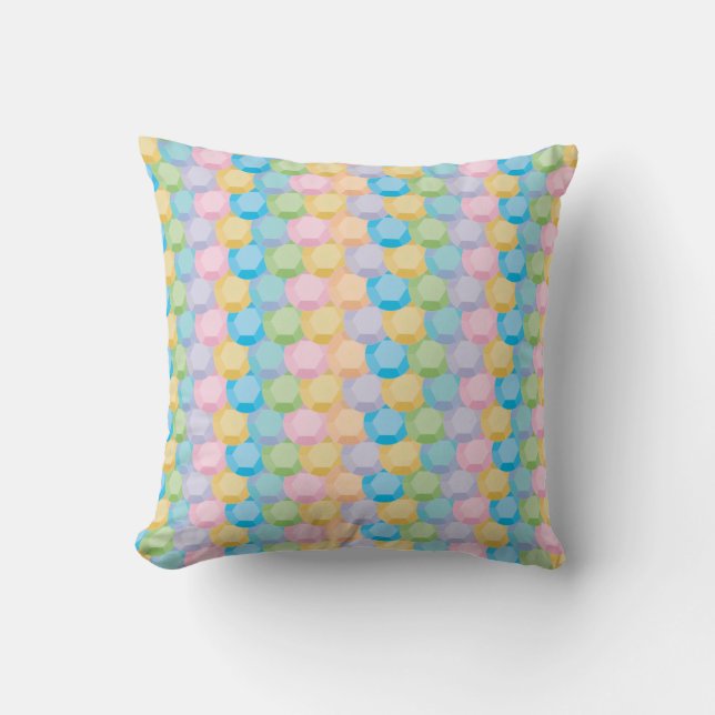 Colourful Sequins Throw Pillow (Front)
