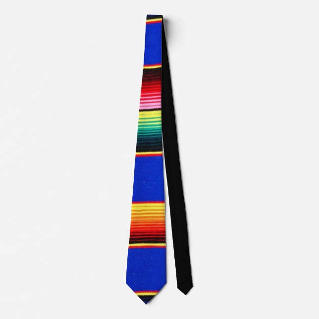colourful serape stripes tie (Front)