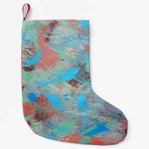 Colourful series: abstract background texture. small christmas stocking