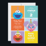 Colourful Sesame Street Characters | Birthday Invitation<br><div class="desc">This vibrant birthday invitation features beloved Sesame Street characters, including Elmo, Cookie Monster, Big Bird, and Oscar the Grouch, in a cheerful and colourful design. Perfect for kids' birthday parties, the playful artwork captures the charm of Sesame Street and sets the tone for a fun and memorable celebration. Customizable with...</div>