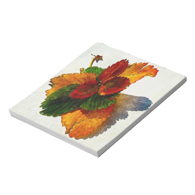 Colourful shades of autumn leaves  notepad (Rotated)