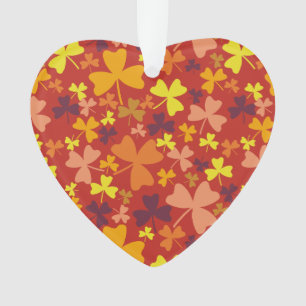 Colourful Shamrocks Ornament