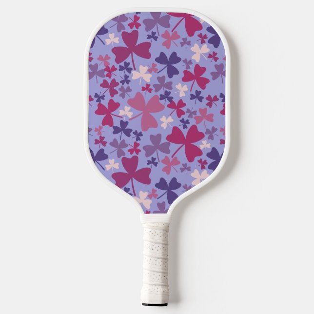 Colourful Shamrocks Pickleball Paddle (Back)