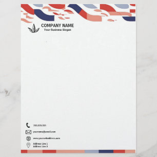 Colourful Shapes Banner Corporate Letterhead