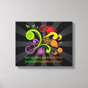 Colourful Shapes, Fruit of the Spirit Canvas Print