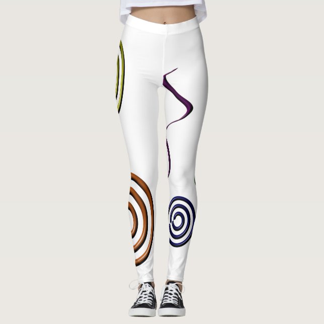 Colourful Shapes Leggings (Front)
