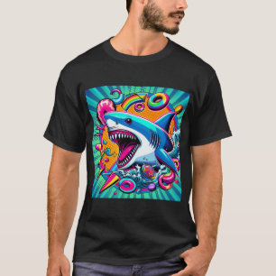 Colourful shark T-Shirt