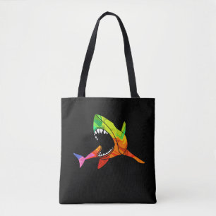 Colourful Shark Tote Bag