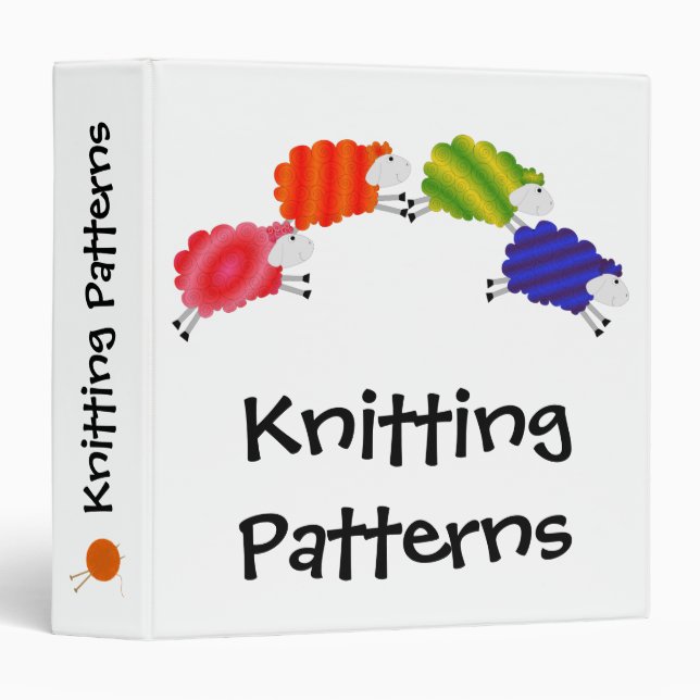 Colourful Sheep custom binder (Front/Spine)