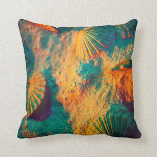 Colourful Shells Throw Pillow