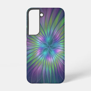 Colourful Shiny Fantasy Flower Abstract Fractal Ar Samsung Galaxy Case