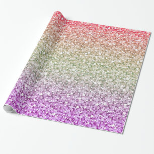 Colourful Shiny Glitter Wrapping Paper