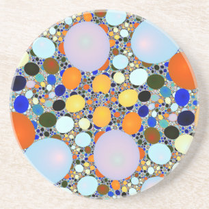 Colourful Shiny Stones Terrazzo Coaster