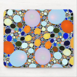 Colourful Shiny Stones Terrazzo Mouse Pad