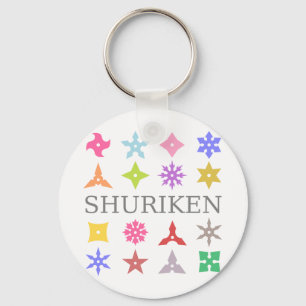 Colourful Shuriken Keychain